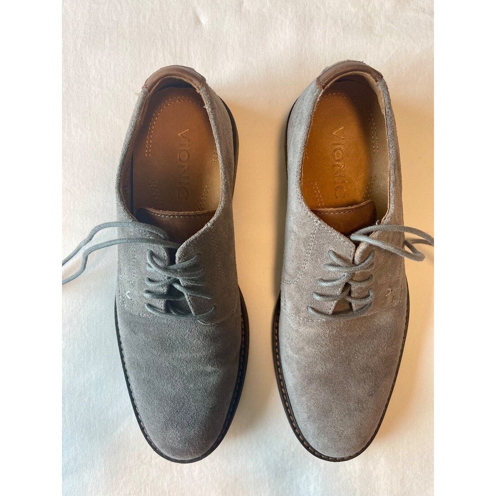 Vionic Gray Suede Lace Up Men's‎ Shoe Size 8